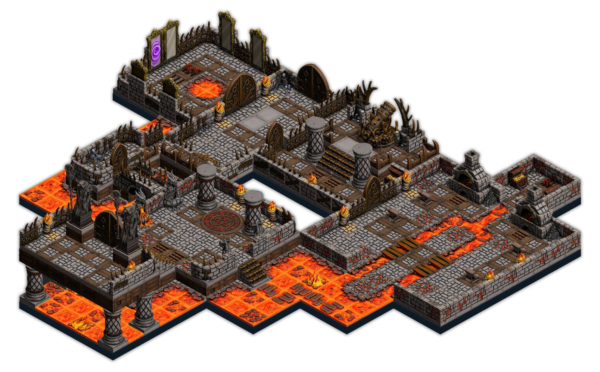 LEVEL 1 - THE LOWER HALLS view 1